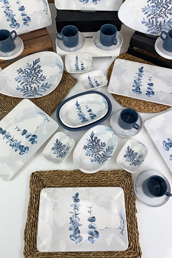 Blue Magic 27 Parça 6 Kişilik Siera Kahvaltı Takımı