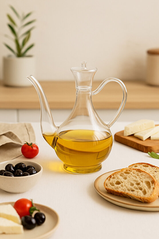 750 ml Cam Yağdanlık – Şık ve Dayanıklı Tasarım