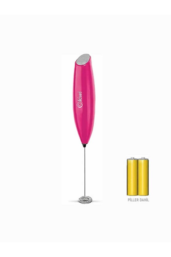 KİWİ KCM-1112 MİNİ EL MİKSERİ SÜTKAHVE KÖPÜRTÜCÜ ÇIRPICI FUŞYA
