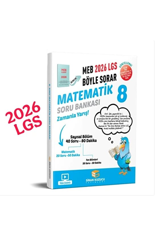 8. Sınıf Matematik Soru Bankası  Kollektif  Sinan Kuzucu Yayınları  9786256804609