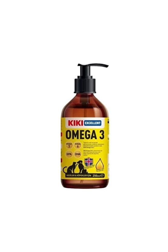 Omega 3 Kedi ve Köpek için Balık Yağı 250 Ml