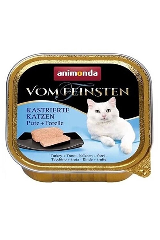 Vom Feinsten Mildes Menu Hindi Etli ve Alabalıklı Yetişkin Konserve Kedi Maması 100 Gr