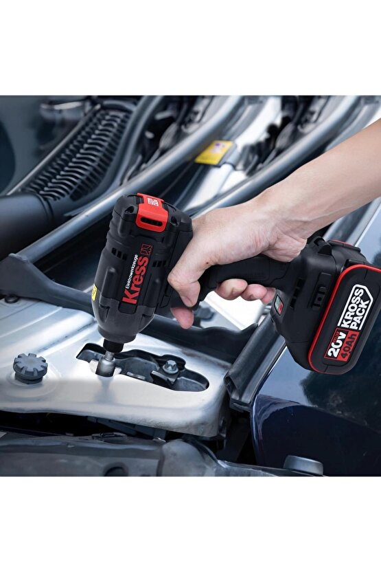 KUB60.2 20Volt 4.0Ah Li-ion Çift Akülü 230Nm Kömürsüz Profesyonel Şarjlı Darbeli Tornavida