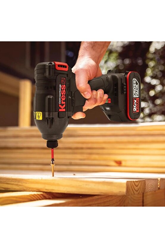 KUB60.2 20Volt 4.0Ah Li-ion Çift Akülü 230Nm Kömürsüz Profesyonel Şarjlı Darbeli Tornavida