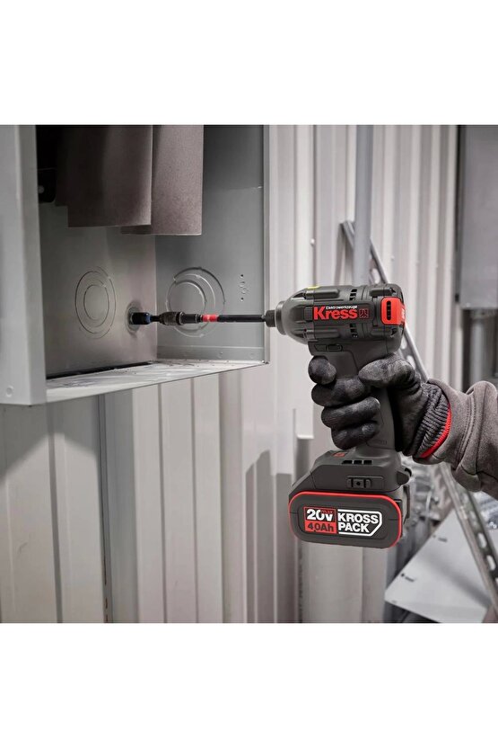 KUB60.2 20Volt 4.0Ah Li-ion Çift Akülü 230Nm Kömürsüz Profesyonel Şarjlı Darbeli Tornavida