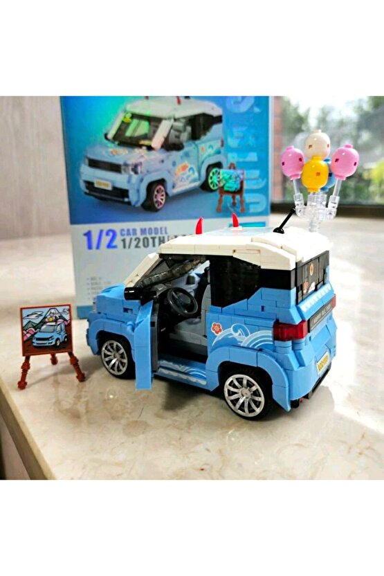 Mikro Blok Dondurma Arabası 875 Parça - Lego Setleri - Loz Mini Lego - Araba Lego - Loz Lego - Mikro