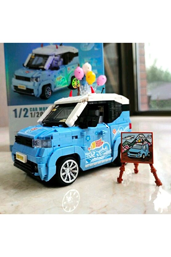 Mikro Blok Dondurma Arabası 875 Parça - Lego Setleri - Loz Mini Lego - Araba Lego - Loz Lego - Mikro