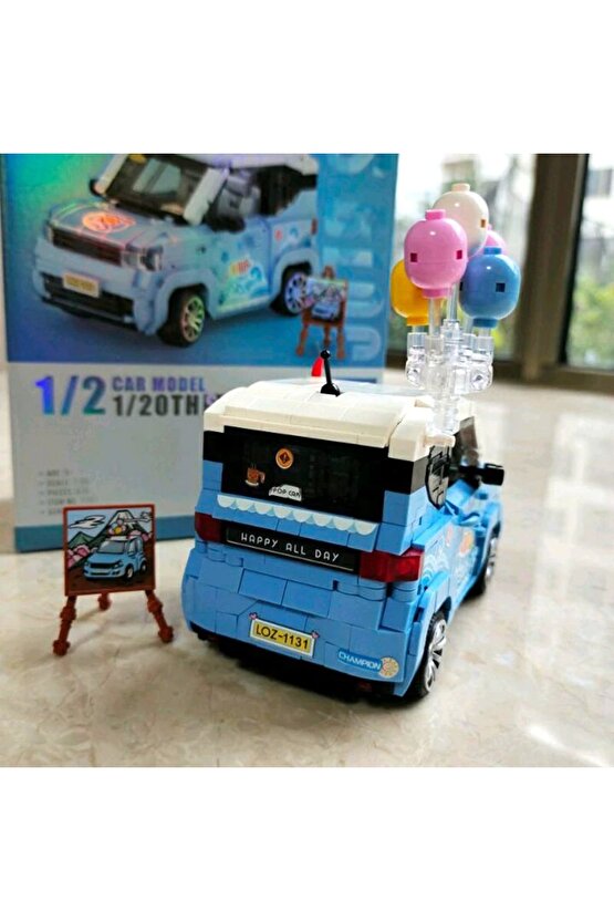 Mikro Blok Dondurma Arabası 875 Parça - Lego Setleri - Loz Mini Lego - Araba Lego - Loz Lego - Mikro