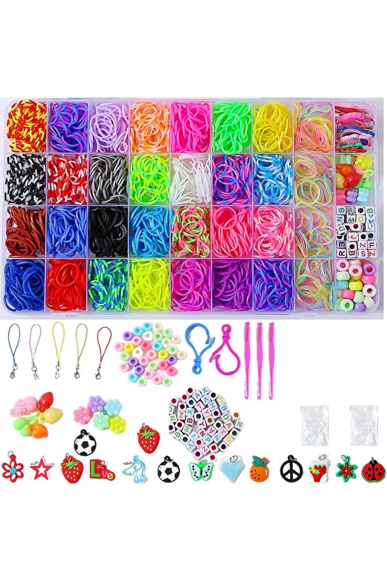 Orijinal Loom Twister 5000 Parça Seti - Takı Seti - Toka, Bilezik Ve Kolye Yapma Seti - Loom Twister