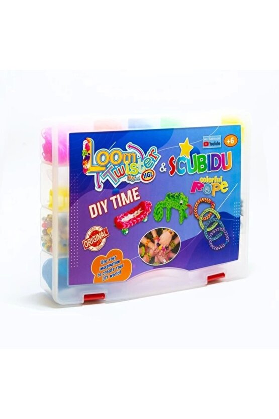 Orijinal Loom Twister 5000 Parça Seti - Takı Seti - Toka, Bilezik Ve Kolye Yapma Seti - Loom Twister