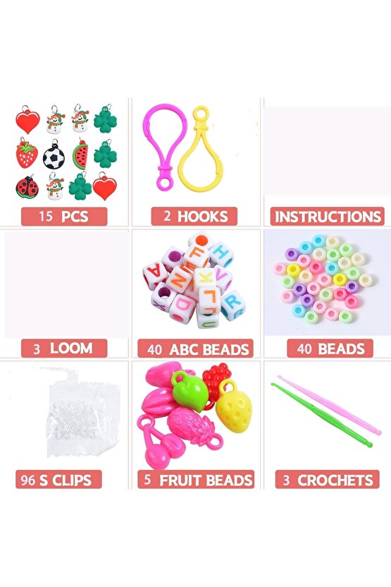 Orijinal Loom Twister 5000 Parça Seti - Takı Seti - Toka, Bilezik Ve Kolye Yapma Seti - Loom Twister