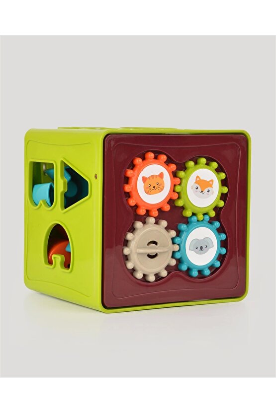 Eğitici Bultak Küp - Şekil Yerleştime Oyunu - Kırılmaz Oyuncak - Montessori Oyuncak - Bul-Tak Küp Oy