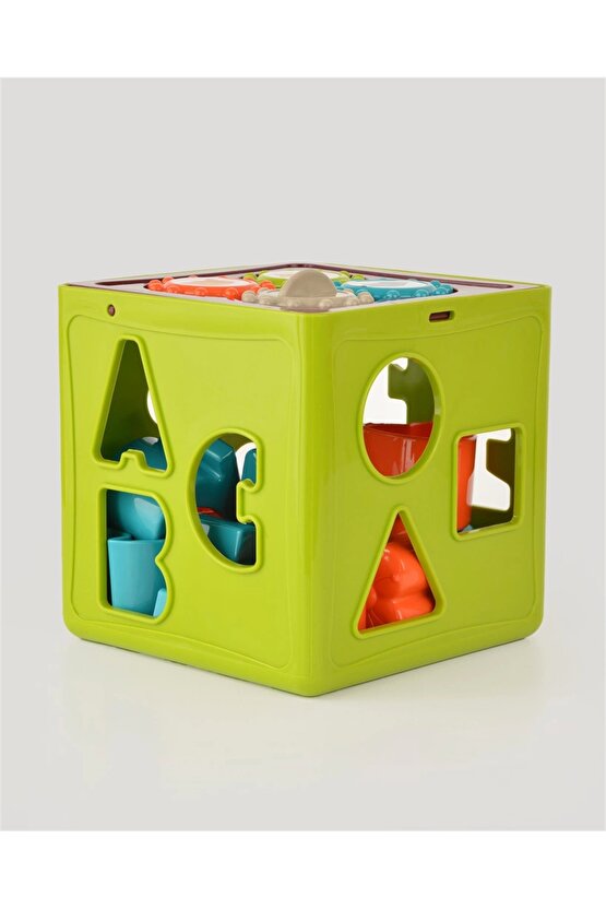 Eğitici Bultak Küp - Şekil Yerleştime Oyunu - Kırılmaz Oyuncak - Montessori Oyuncak - Bul-Tak Küp Oy