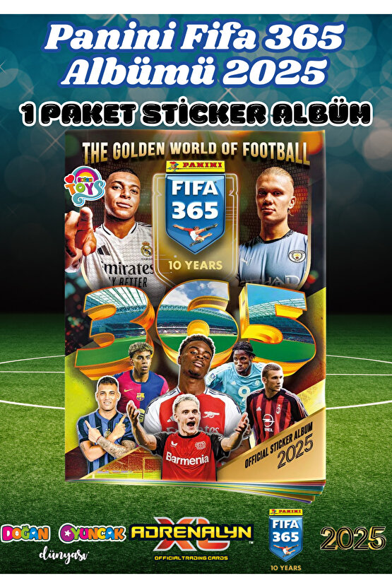 Panini FIFA 365 2025 Albüm Başlangıç Paketi - Futbolcu Çıkartmaları - Trading Futbolcu Oyuncu Kartı