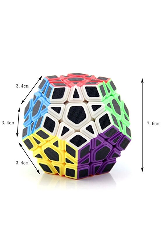 Orijinal MoYu Fiber Karbon Megaminx Küp - Moyu Speed Cube - Moyu Fiber Karbon Megaminx Zeka Küpü - Z