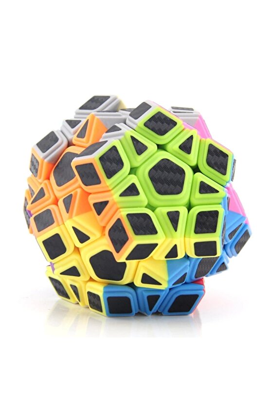 Orijinal MoYu Fiber Karbon Megaminx Küp - Moyu Speed Cube - Moyu Fiber Karbon Megaminx Zeka Küpü - Z