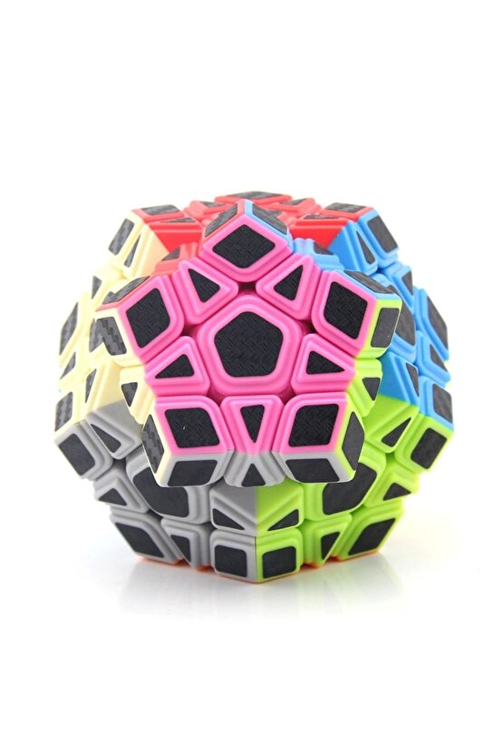 Orijinal MoYu Fiber Karbon Megaminx Küp - Moyu Speed Cube - Moyu Fiber Karbon Megaminx Zeka Küpü - Z