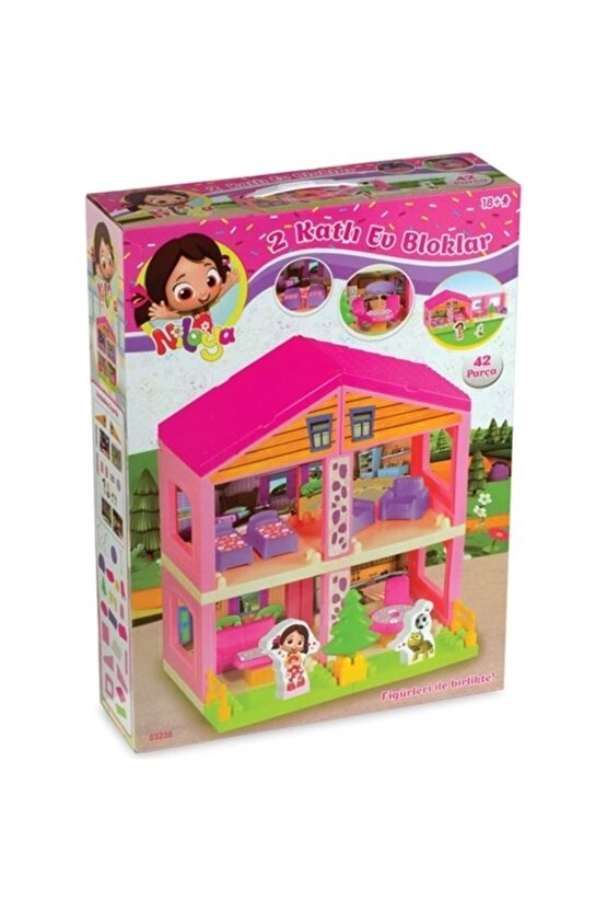 Niloya İki Katlı Ev Bloklar 40 Parça