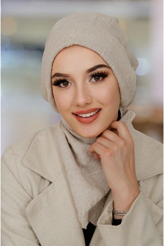 Kemik Rengi Tesettür Bere Ve Etol Takım