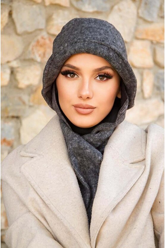 Füme Atkılı Vintage Şapka