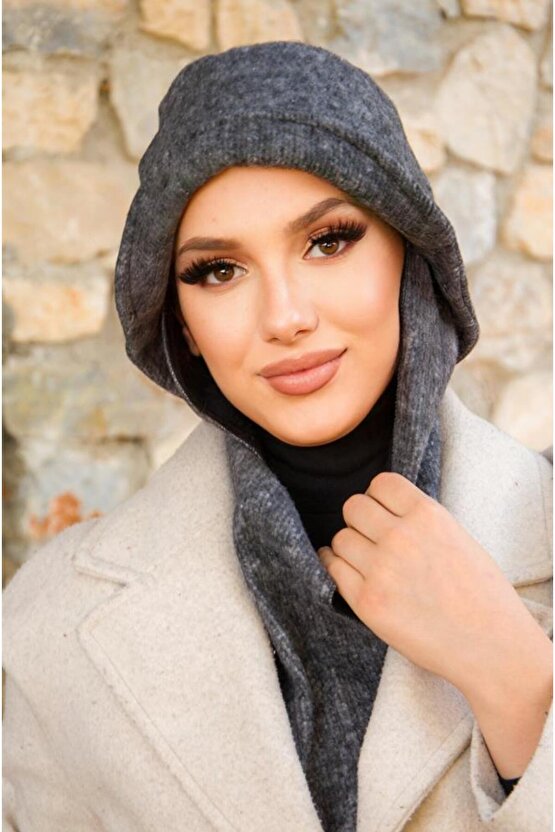 Füme Atkılı Vintage Şapka