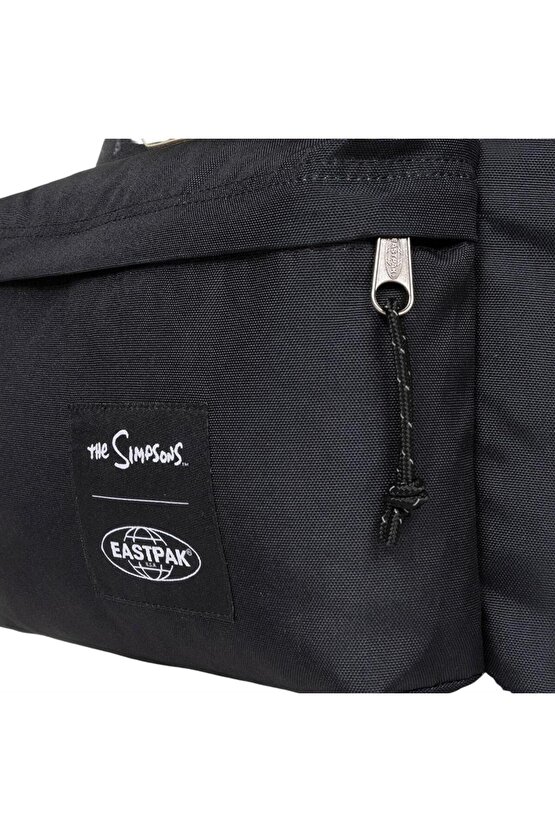 Padded Pak r Simpson Neon Placed Siyah Sırt Çantası