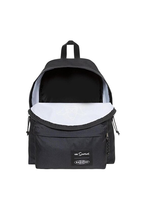 Padded Pak r Simpson Neon Placed Siyah Sırt Çantası