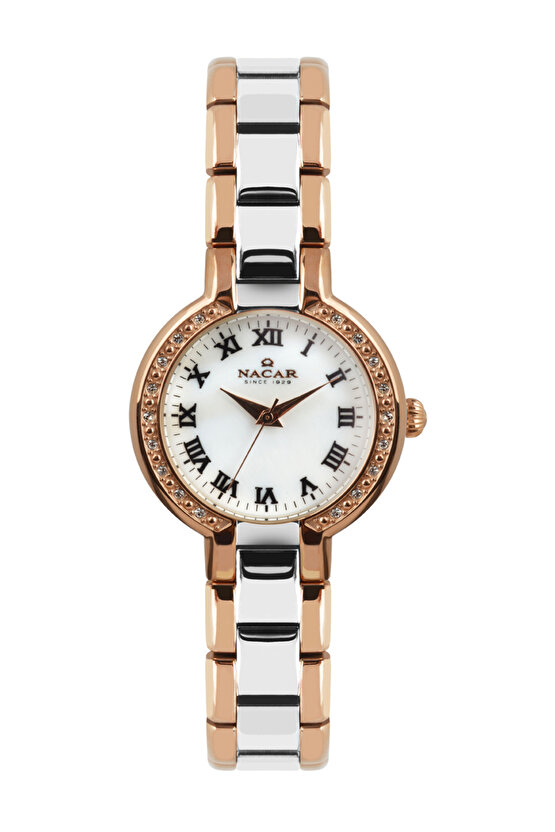 GÜMÜŞ - ALTIN KADIN KOL SAATİ NC18-3914049-EWMS