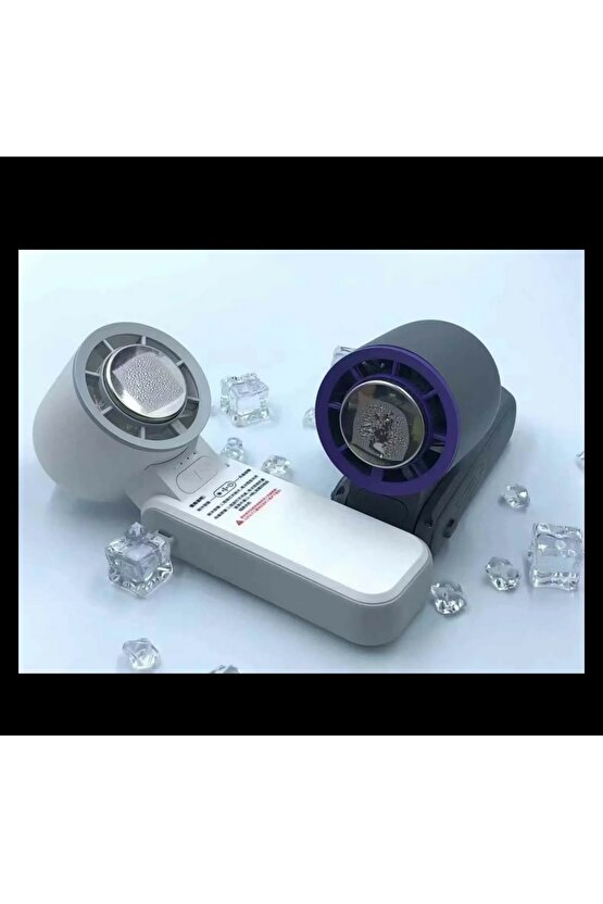 ŞARJLI EL FANI LED GÖSTERGELİ MİNİ KLİMA SERİNLETİCİ VANTİLATÖR BOYUN ASKI İPLİ KATLANABİLİR