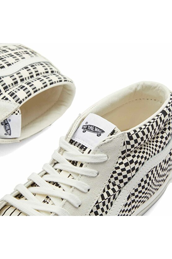 Unisex Sk8-Mid Reissue 83 Lx Pattern Clash Marshmallow Beyaz Sneaker