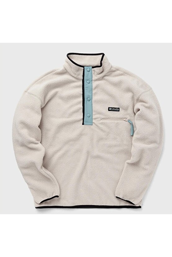 Erkek Krem Helvetia Half Snap Fleece Polar