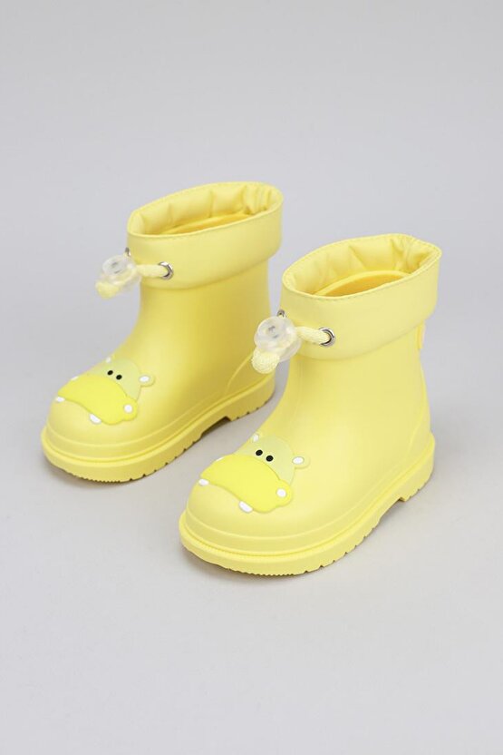 W10214 Bimbi Hipo Çocuk Sarı Yağmur Çizmesi