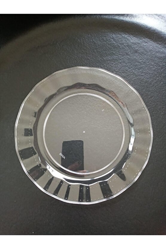 Plastik Tabak Sert Lüks 22cm (10 ADET) Renk Şeffaf