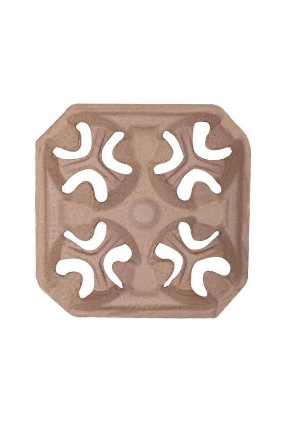 Karton Viyol Bardak Taşıyıcı Natürel 4 lü - 60 adet