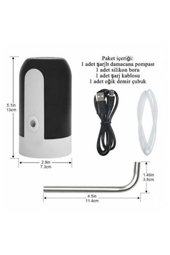 Dijital Elektrikli Şarjlı Damacana Su Pompası
