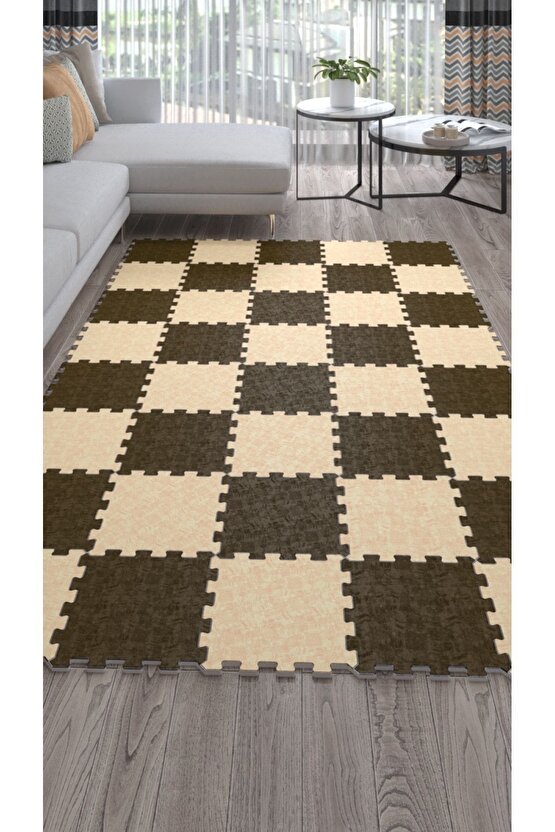 Yıkanabilir Geniş Salon Halısı Ths30 | Yapboz Halı | Puzzle Halı