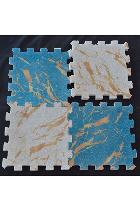 Döşeme Desenli Renkli Salon Halısı Ths18a | Yapboz Halı | Puzzle Halı