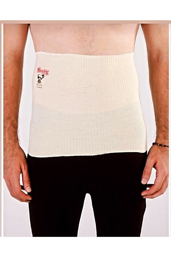 Modatime %100 Yün Silikonlu Bel Korsesi Romatizma Menisküs Bel Fıtığı Korsesi