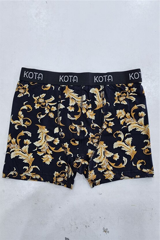 1015X6 Erkek 6lı Karışık Desen Boxer-Renkli