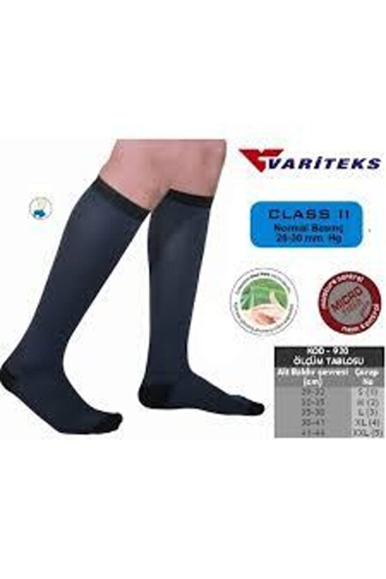 Erkek Varis Çorabı 20-30 Mm.hg  Orta Basınç Kapalı Burun