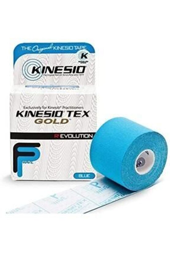 X 5 M- Blue fp Sporcu Bandı MaviKınesıo Tex Gold 5 Cm