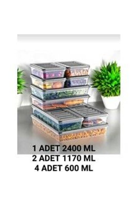Elite Buzdolabı Organizer Set Buzdolabı Düzenleyici Saklama Kabı 1 Adet