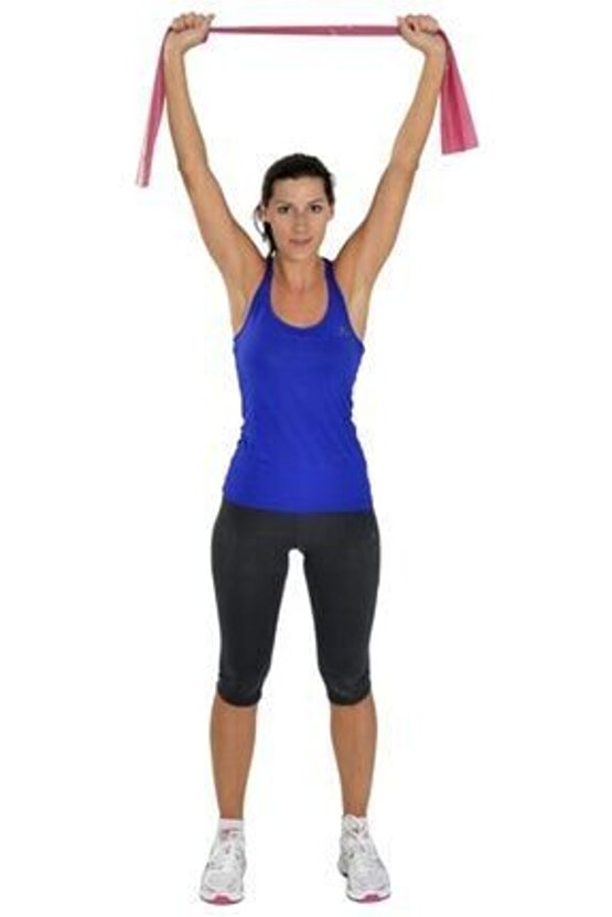 Pilates Yoga EgzersizBandı Theraband Kırmızı Renk 1 mt