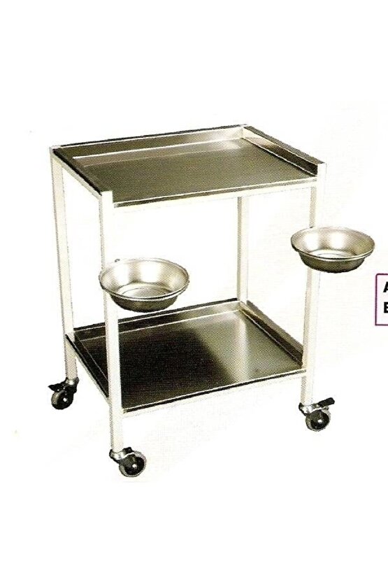 Alt Üst Paslanmaz Alet Masası