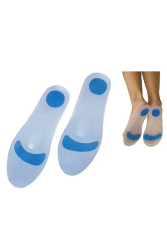 Tam Ortopedik Anatomik Silikon Ayakkabı Tabanlığı Topuk Dikeni Tabanlık