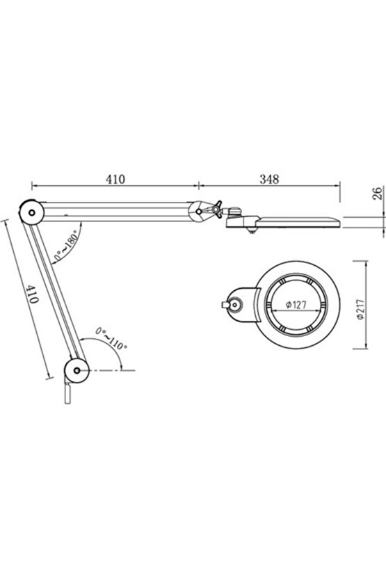 Oddtity Ayaklı Lup Loop Büyüteç