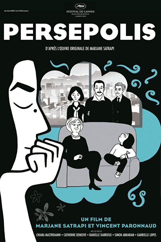 Çok Renkli Persepolis 2007 Film Folyo Afiş Poster 5012
