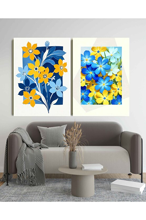 Matisse - Sanat - Soyut - Doğa - Ev - Yaşam ( 2 Li Çerçevesiz ) Poster - Afiş - Tablo NNHT207