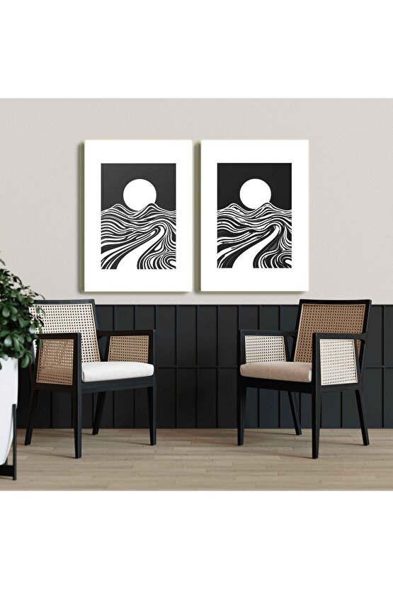 Matisse - Sanat - Soyut - Doğa - Ev - Yaşam ( 2 Li Çerçevesiz ) Poster - Afiş - Tablo NNHT570