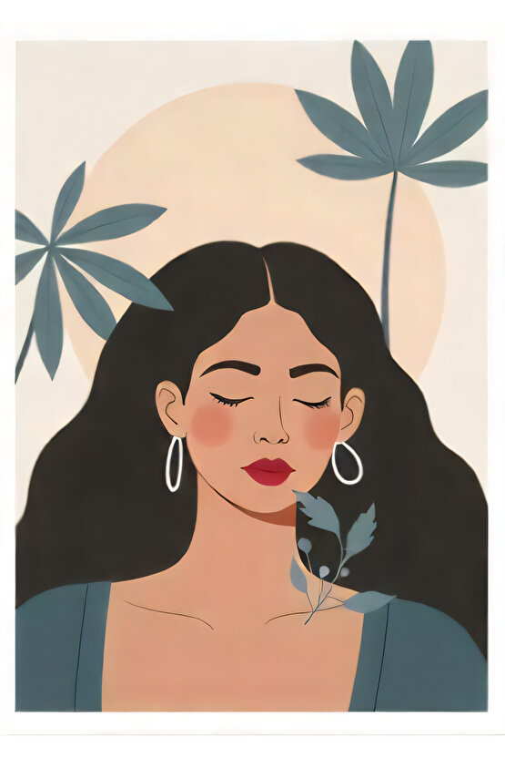 Matisse - Boho - Art Deco - Soyut - Doğa ( 3 lü Çerçevesiz ) Poster - Afiş - Tablo KR2C00017